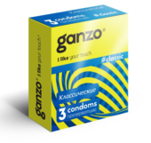 Классические презервативы с обильной смазкой Ganzo Classic - 3 шт. - 0
