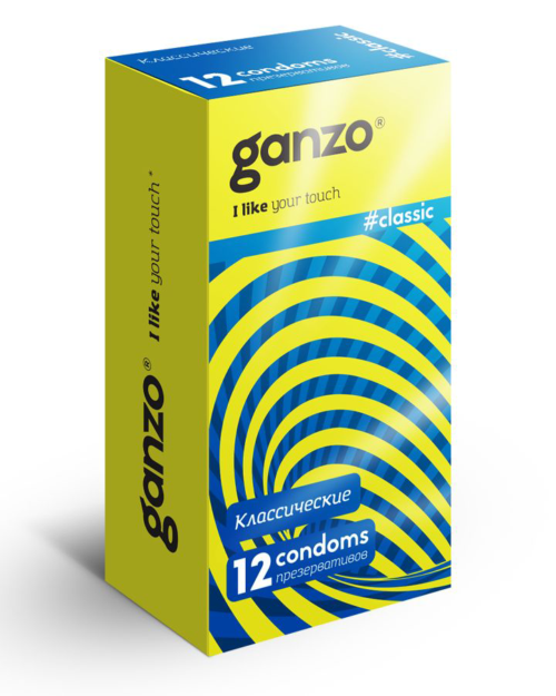 Классические презервативы с обильной смазкой Ganzo Classic - 12 шт. - 0