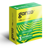 Ультратонкие презервативы Ganzo Ultra thin - 3 шт. - 0