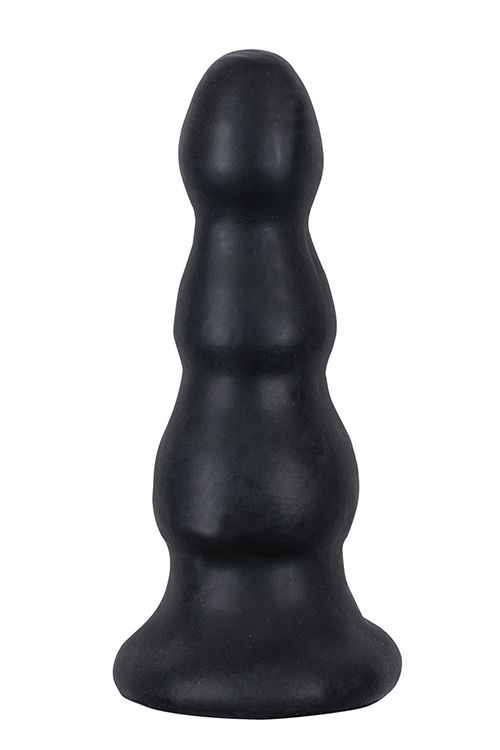 Гигантская чёрная анальная ёлочка MENZSTUFF IMMENSE STOPPER - 32,5 см. - 0
