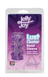 Фиолетовая насадка с шариками и шипами LUST CLUSTER - 1