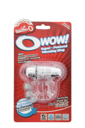 Прозрачное эрекционное виброкольцо OWOW CLEAR - 1