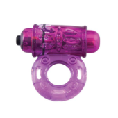 Фиолетовое эрекционное виброкольцо OWOW PURPLE - 0