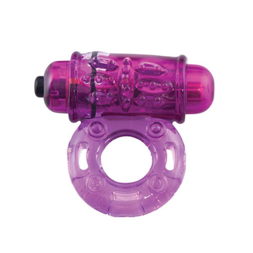 Фиолетовое эрекционное виброкольцо OWOW PURPLE - 0