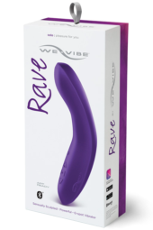 Фиолетовый вибромассажёр We Vibe Rave Purple - 19,3 см. - 0