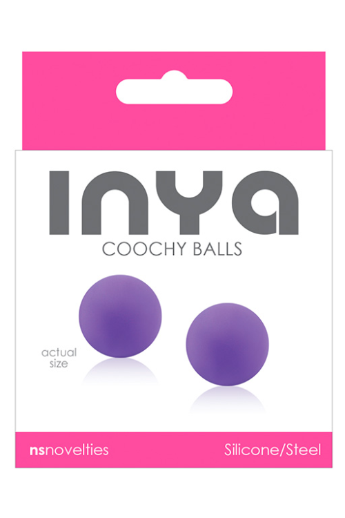 Фиолетовые вагинальные шарики без сцепки INYA Coochy Balls Purple - 0