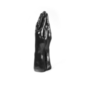 Стимулятор для фистинга с виде сомкнутых рук Dark Crystal Christian Dildo Black - 32 см. - 0