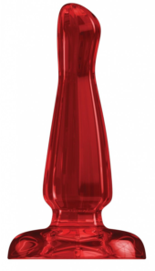 Красный анальный стимулятор Bottom Line 6 Model 3 Acrylic Red - 15,5 см. - 0
