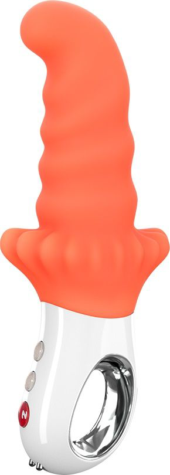 Оранжевый вибромассажёр G5 Vibe MOODY - 18,8 см. - 1