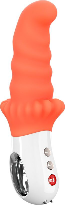 Оранжевый вибромассажёр G5 Vibe MOODY - 18,8 см. - 3