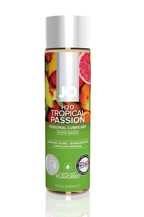 Лубрикант на водной основе с ароматом тропических фруктов JO Flavored Tropical Passion - 120 мл. - 0