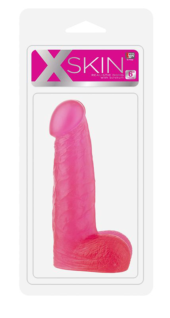 Розовый фаллоимитатор XSKIN 6 PVC DONG - 15,2 см. - 1