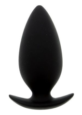 Чёрная анальная пробка BOOTYFUL ANAL PLUG MEDIUM BLACK - 9,8 см. - 0