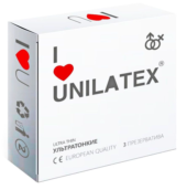 Ультратонкие презервативы Unilatex Ultra Thin - 3 шт. - 0