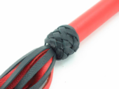 Черно-красная плеть с красной ручкой Турецкие головы - 57 см. - 1
