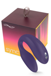 Фиолетовый вибромассажер для пар We-Vibe Sync Purple на радиоуправлении - 0