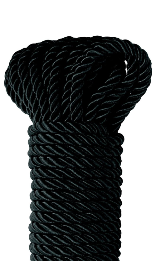 Черная веревка для фиксации Deluxe Silky Rope - 9,75 м. - 2