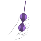 Фиолетовые вагинальные шарики дуэт STELLA II со сменным грузом - 0