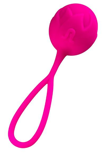 Ярко-розовый вагинальный шарик Geisha Ball Mia - 0