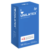 Классические презервативы Unilatex Natural Plain - 12 шт. + 3 шт. в подарок - 0