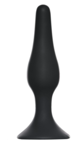 Чёрная анальная пробка Slim Anal Plug Medium - 11,5 см. - 0