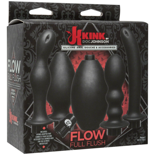 Набор для анального душа Kink Flow Full Flush Set - 1