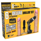 Секс-набор DELUXE DRILLDO SET 6 PIECE - 0