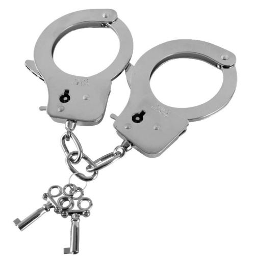 Наручники из листового металла с ключами Metal Handcuffs - 0