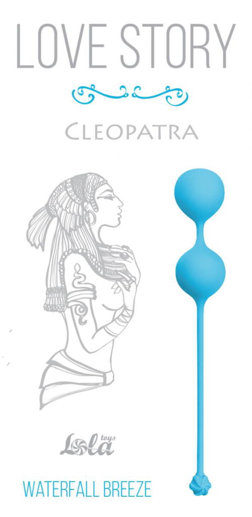 Голубые вагинальные шарики Cleopatra Waterfall Breeze - 0