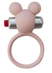 Розовое эрекционное виброколечко Emotions Minnie Light pink - 0