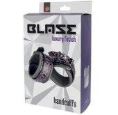 Фиолетово-чёрные наручники BLAZE HANDCUFF PURPLE - 1
