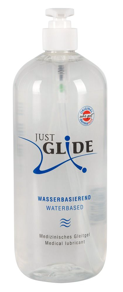 Гель-смазка на водной основе Just Glide Waterbased - 1000 мл. - 0