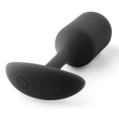 Чёрная пробка для ношения B-vibe Snug Plug 2 - 11,4 см. - 1