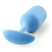 Голубая пробка для ношения B-vibe Snug Plug 3 - 12,7 см. - 1