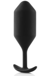 Чёрная пробка для ношения B-vibe Snug Plug 4 - 14 см. - 4