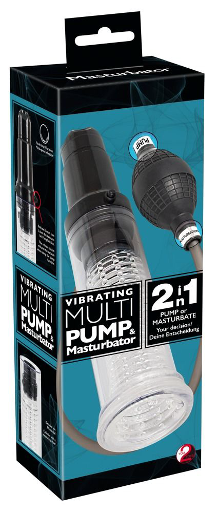 Вакуумная помпа-мастурбатор Vibrating Multi Pump Masturbator - 7