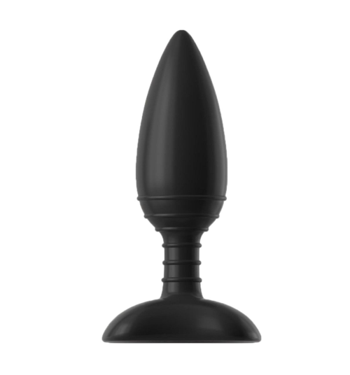 Чёрная вибровтулка NEXUS ACE SMALL с дистанционным управлением - 10 см. - 0
