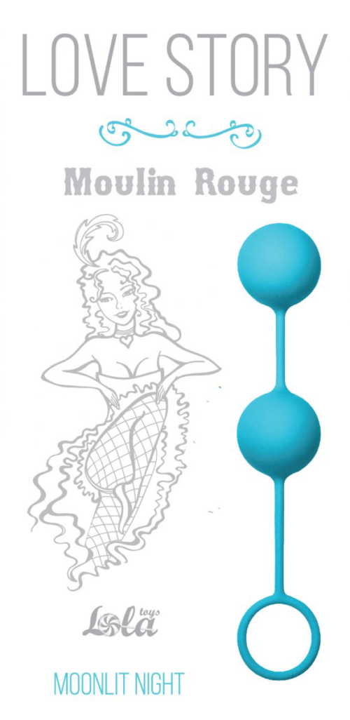 Голубые вагинальные шарики Love Story Moulin Rouge - 1