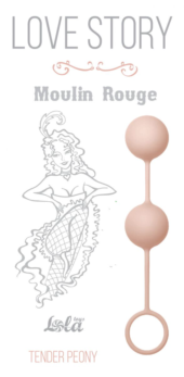 Нежно-розовые вагинальные шарики Love Story Moulin Rouge - 1