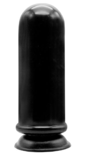 Чёрный анальный стимулятор-гигант MENZSTUFF ANAL MORTAR HUGE BUTT PLUG - 20 см. - 0