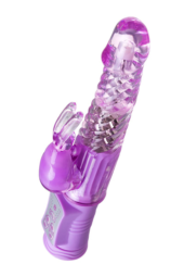 Фиолетовый вибратор High-Tech fantasy - 22,5 см. - 5