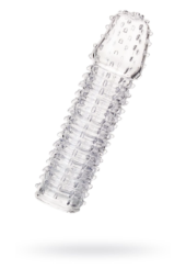 Прозрачная закрытая насадка на пенис TOYFA A-Toys - 15,2 см. - 1