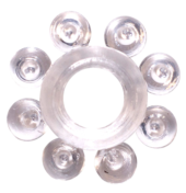 Прозрачное эрекционное кольцо Rings Bubbles - 0