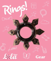 Чёрное эрекционное кольцо Rings Gear - 1