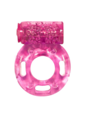 Розовое эрекционное кольцо с вибрацией Rings Axle-pin - 0