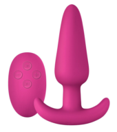 Розовая анальная вибропробка с пультом ДУ Luxe Zenith Wireless Plug Pink - 9,9 см. - 0