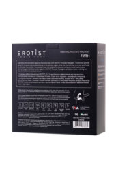 Чёрный изогнутый вибростимулятор простаты Erotist - 8