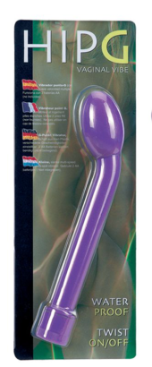 Фиолетовый вибростимулятор для G-точки HIP-G - 18,5 см. - 1