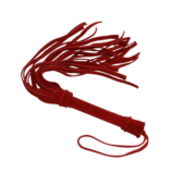 Красная мини-плеть «Королевский велюр» - 40 см. - 0