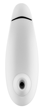 Белый бесконтактный клиторальный стимулятор Womanizer Premium - 2